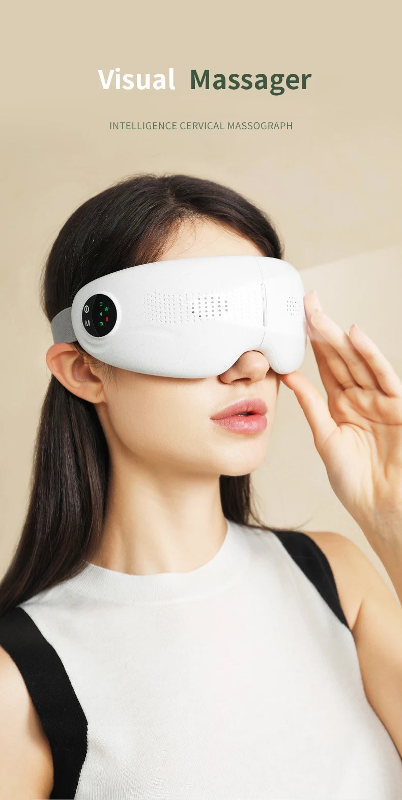 Massaggiatore per Occhi Intelligente | Calore, Vibrazione & Bluetooth